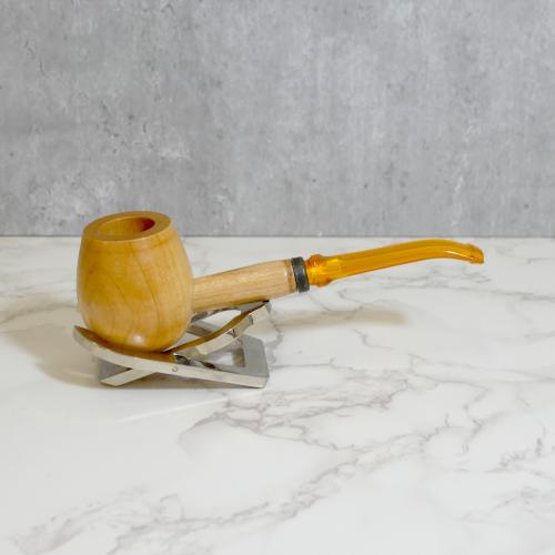 Maple Hardwood Apple Diplomat Bent Fishtail Pipe